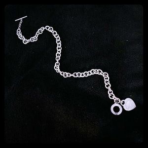 Authentic Tiffany Heart Toggle necklace